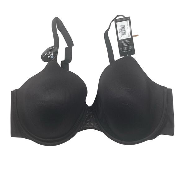 NWT Bali Comfort Revolution 42DD Black Soft Touch Wire Bra Smoothing Cool Fabric - Picture 1 of 6